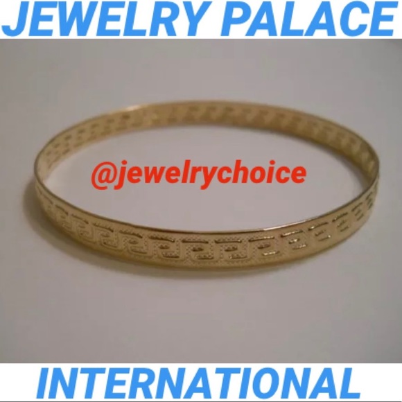 🆕14K Gold Filled Greek Key Slip On Bangle. - Picture 6 of 6